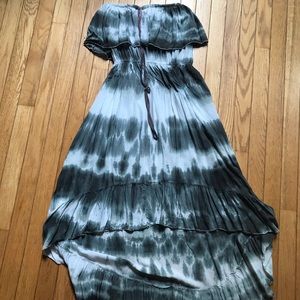 Gorgeous tie dye strapless dress